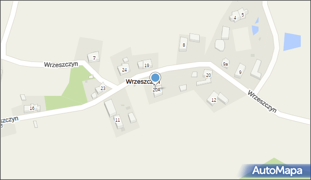 Wrzeszczyn, Wrzeszczyn, 20A, mapa Wrzeszczyn