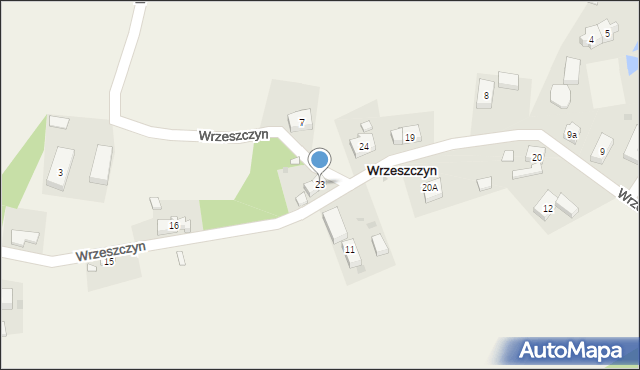 Wrzeszczyn, Wrzeszczyn, 23, mapa Wrzeszczyn