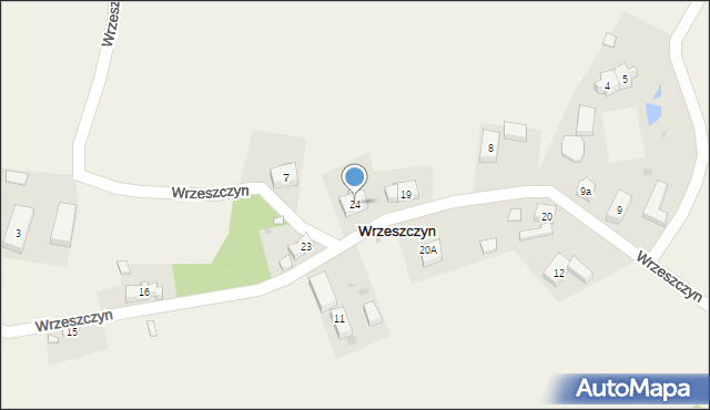 Wrzeszczyn, Wrzeszczyn, 24, mapa Wrzeszczyn