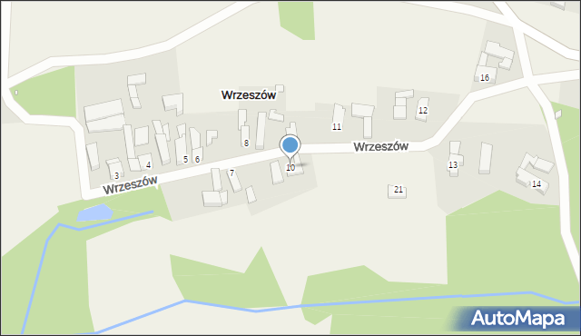 Wrzeszów, Wrzeszów, 10, mapa Wrzeszów