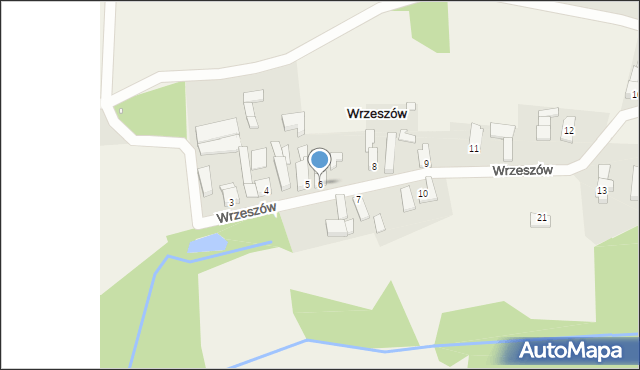 Wrzeszów, Wrzeszów, 6, mapa Wrzeszów