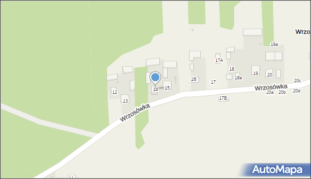 Wrzosówka, Wrzosówka, 14, mapa Wrzosówka