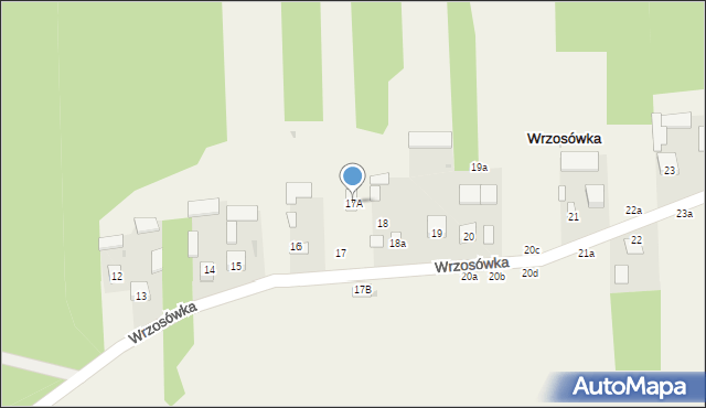 Wrzosówka, Wrzosówka, 17A, mapa Wrzosówka