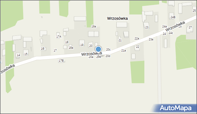 Wrzosówka, Wrzosówka, 20b, mapa Wrzosówka