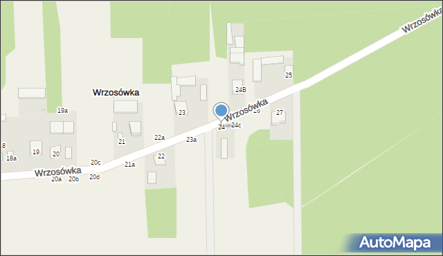 Wrzosówka, Wrzosówka, 24, mapa Wrzosówka