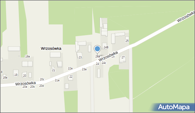 Wrzosówka, Wrzosówka, 24a, mapa Wrzosówka