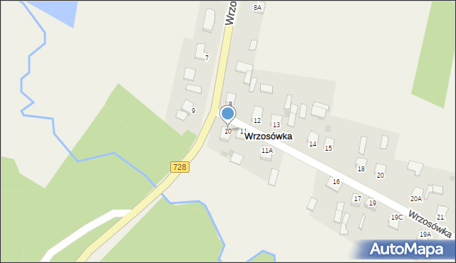 Wrzosówka, Wrzosówka, 10, mapa Wrzosówka