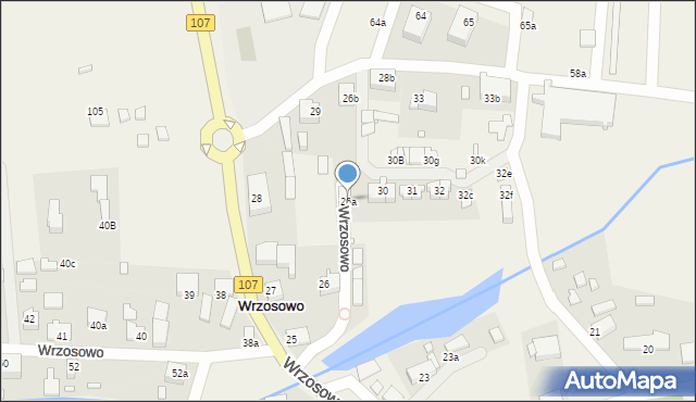 Wrzosowo, Wrzosowo, 26a, mapa Wrzosowo