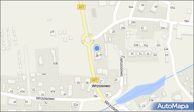 Wrzosowo, Wrzosowo, 28, mapa Wrzosowo