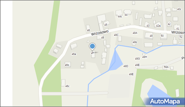 Wrzosowo, Wrzosowo, 47, mapa Wrzosowo