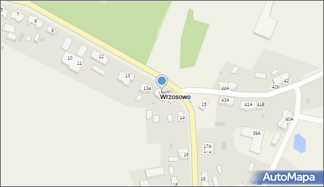 Wrzosowo, Wrzosowo, 13b, mapa Wrzosowo