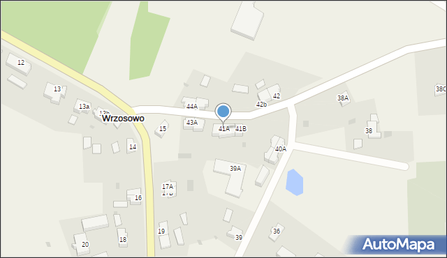 Wrzosowo, Wrzosowo, 41A, mapa Wrzosowo