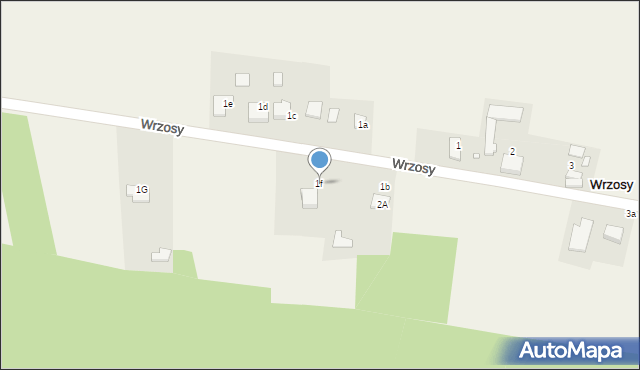 Wrzosy, Wrzosy, 1f, mapa Wrzosy