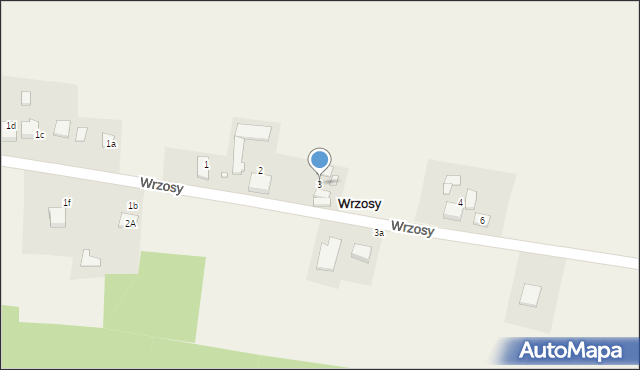 Wrzosy, Wrzosy, 3, mapa Wrzosy