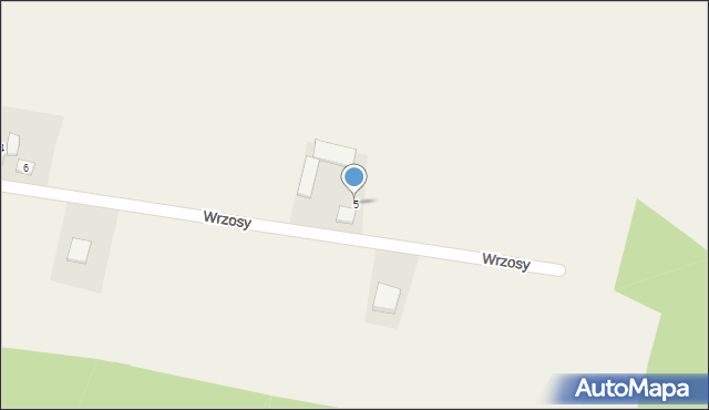 Wrzosy, Wrzosy, 5, mapa Wrzosy