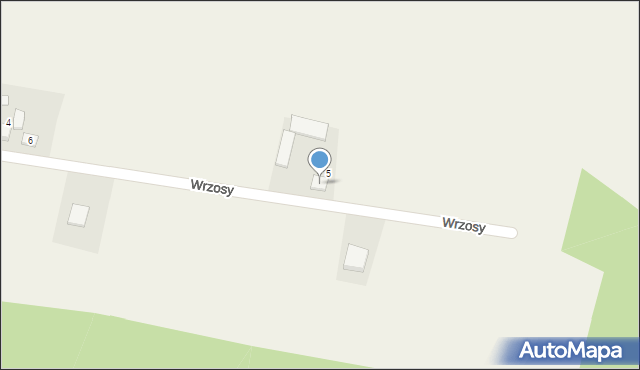 Wrzosy, Wrzosy, 7, mapa Wrzosy