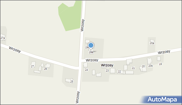 Wrzosy, Wrzosy, 24a, mapa Wrzosy