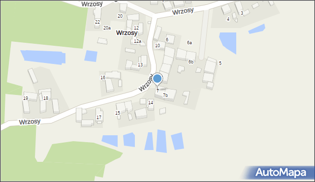 Wrzosy, Wrzosy, 7, mapa Wrzosy