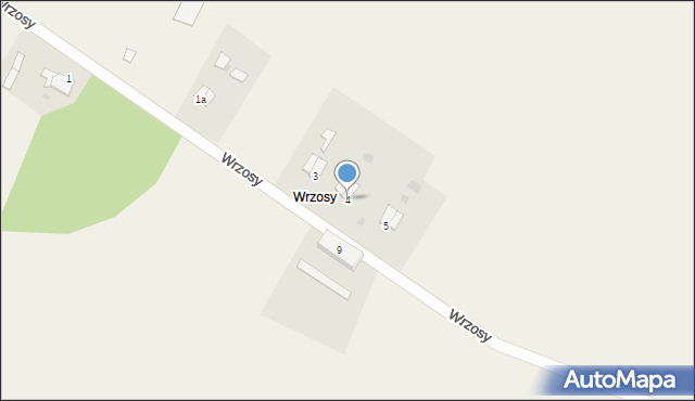 Wrzosy, Wrzosy, 4, mapa Wrzosy