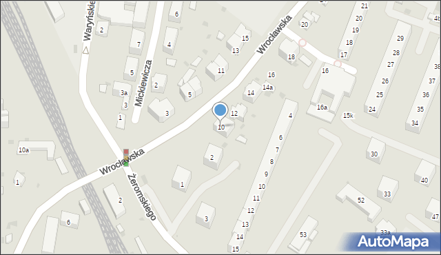 Ząbkowice Śląskie, Wrocławska, 10, mapa Ząbkowice Śląskie