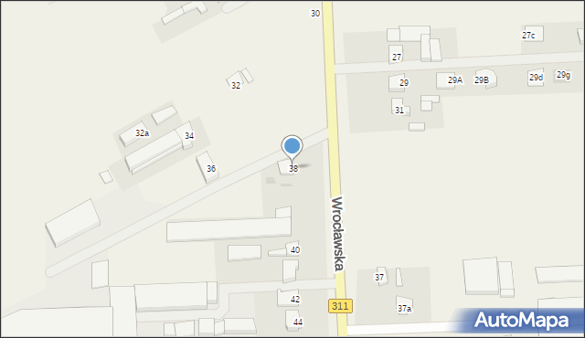 Zamysłowo, Wrocławska, 38, mapa Zamysłowo