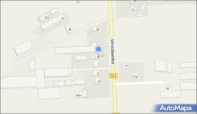 Zamysłowo, Wrocławska, 40, mapa Zamysłowo