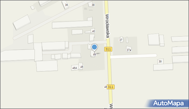 Zamysłowo, Wrocławska, 44, mapa Zamysłowo