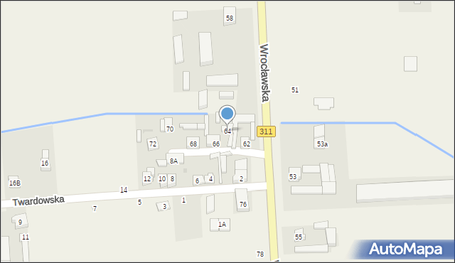 Zamysłowo, Wrocławska, 64, mapa Zamysłowo