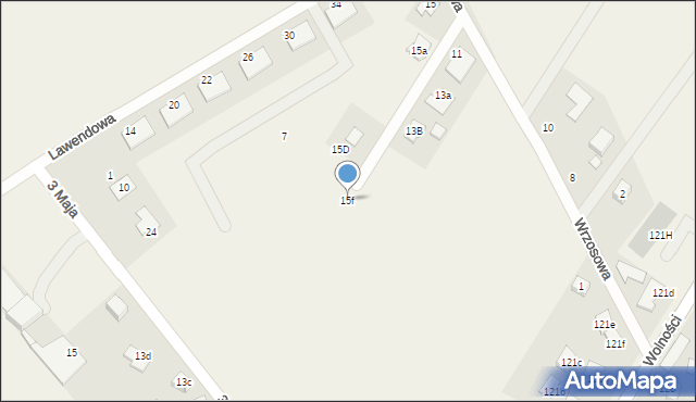 Zbrosławice, Wrzosowa, 15f, mapa Zbrosławice