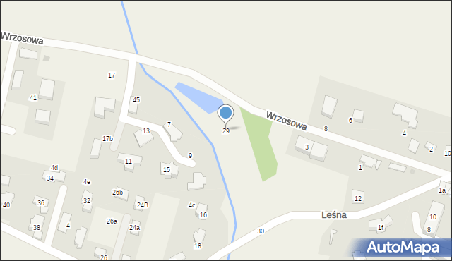 Żernica, Wrzosowa, 29, mapa Żernica