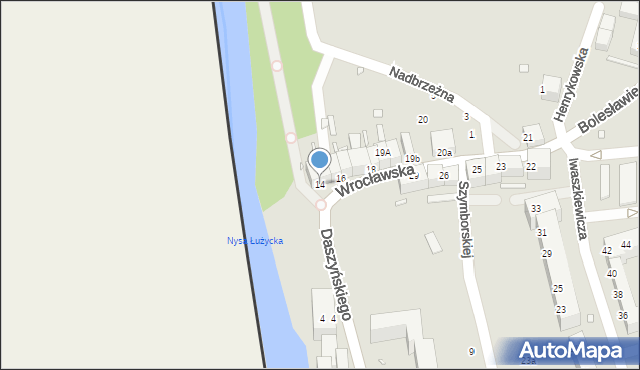 Zgorzelec, Wrocławska, 14, mapa Zgorzelec
