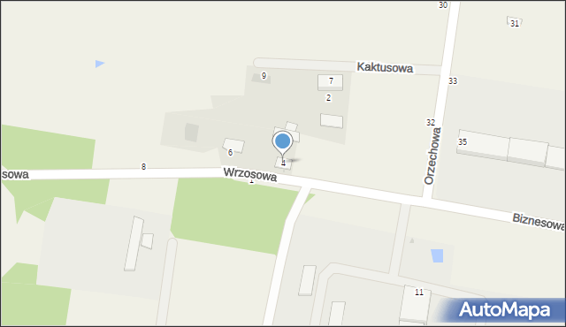 Zielonka, Wrzosowa, 4, mapa Zielonka