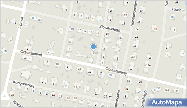 Barczewo, Wschodnia, 3, mapa Barczewo