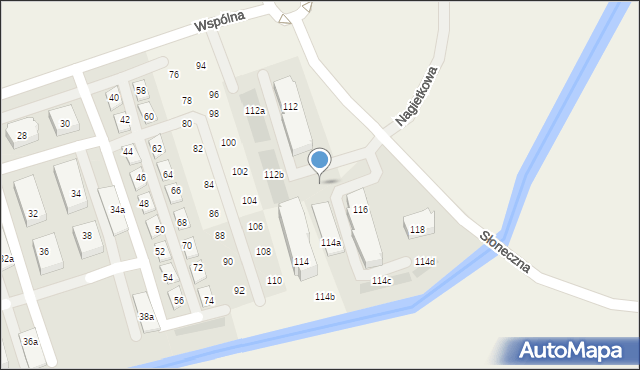 Bolszewo, Wspólna, 124, mapa Bolszewo