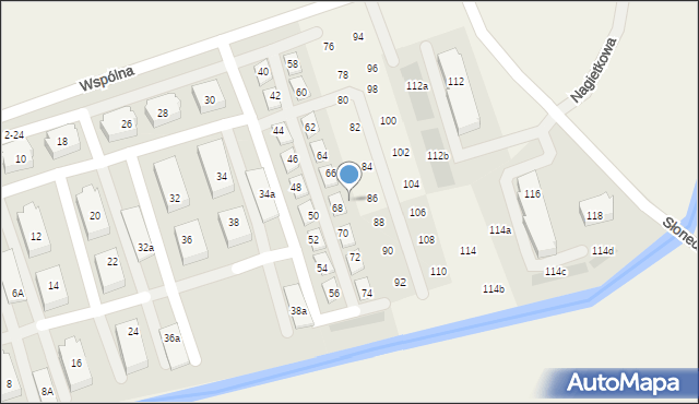 Bolszewo, Wspólna, 86, mapa Bolszewo