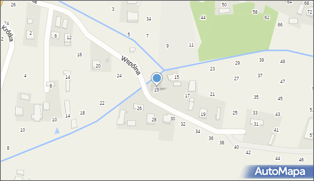 Brzozówka, Wspólna, 13, mapa Brzozówka