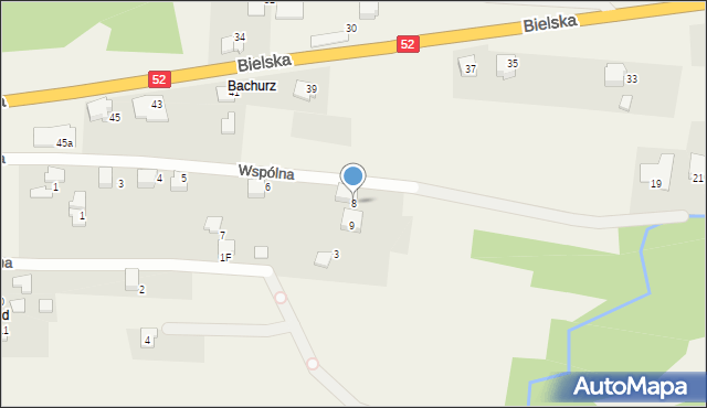 Bujaków, Wspólna, 8, mapa Bujaków