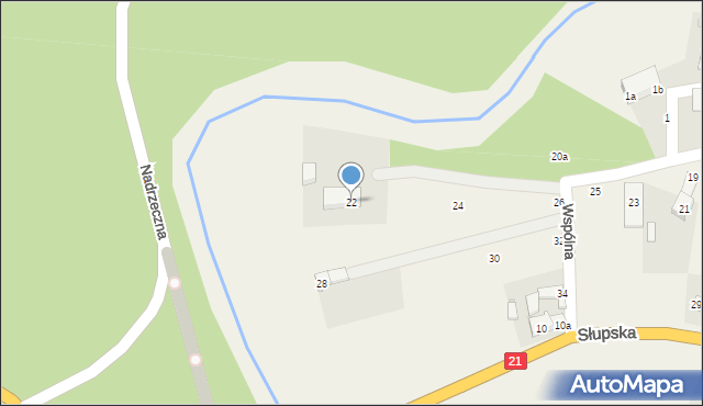 Bydlino, Wspólna, 22, mapa Bydlino