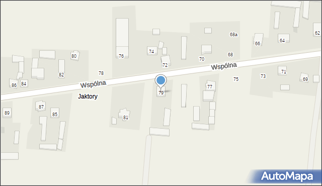 Chajęty, Wspólna, 79, mapa Chajęty