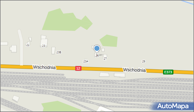 Chełm, Wschodnia, 25, mapa Chełma