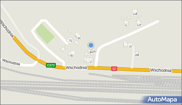 Chełm, Wschodnia, 9A, mapa Chełma