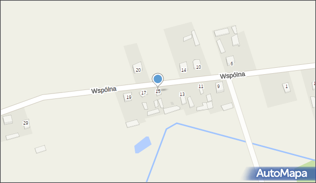 Choszczowe, Wspólna, 15, mapa Choszczowe