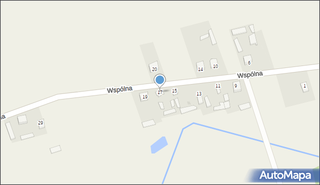 Choszczowe, Wspólna, 17, mapa Choszczowe