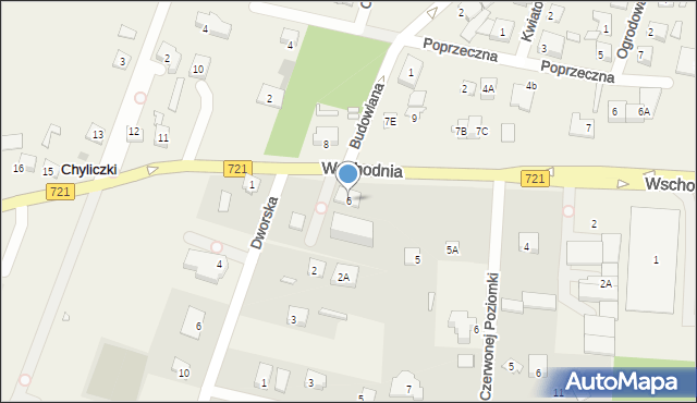 Chyliczki, Wschodnia, 6, mapa Chyliczki