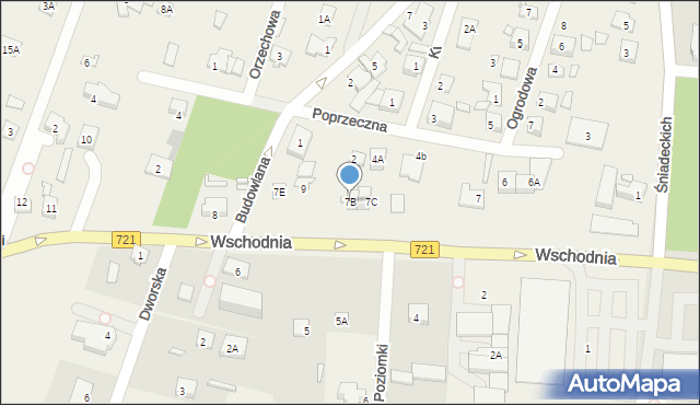 Chyliczki, Wschodnia, 7B, mapa Chyliczki