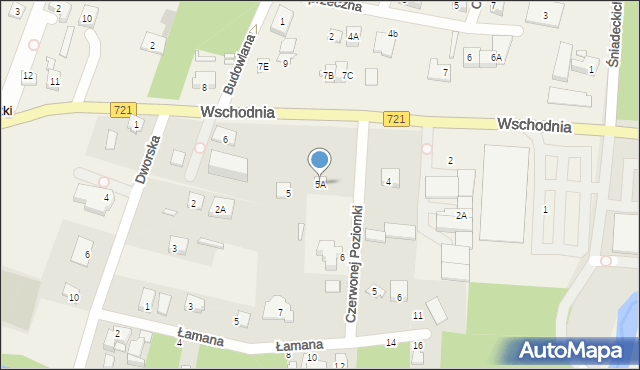 Chyliczki, Wschodnia, 5A, mapa Chyliczki