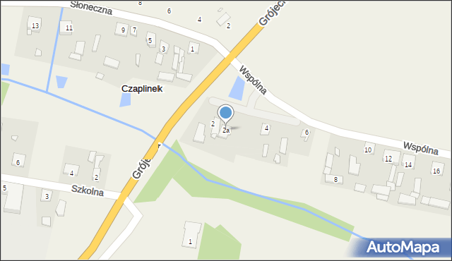 Czaplinek, Wspólna, 2a, mapa Czaplinek