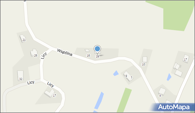 Czeczewo, Wspólna, 14, mapa Czeczewo