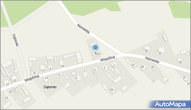 Dębinki, Wspólna, 2, mapa Dębinki