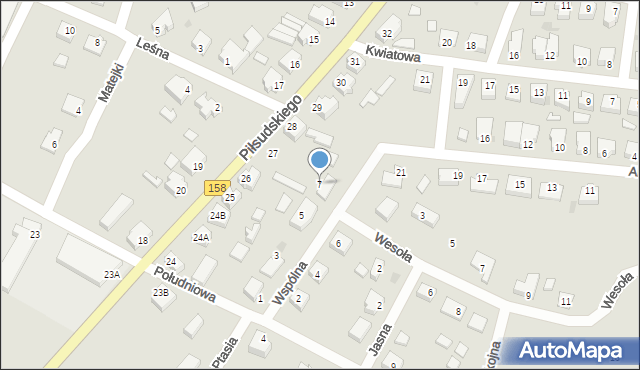 Drezdenko, Wspólna, 7, mapa Drezdenko